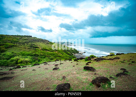 Paysage à Vagator beach à Goa, Inde Banque D'Images