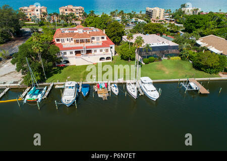 Long Boat clé est à côté de Sarasota et de Anna Maria Island Floride et est un quartier chic et destination de vacances de vacances favorite sur Banque D'Images