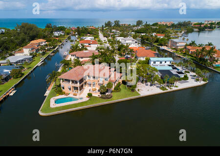 Long Boat clé est à côté de Sarasota et de Anna Maria Island Floride et est un quartier chic et destination de vacances de vacances favorite sur Banque D'Images