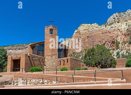 Monastère bénédictin du Christ dans le désert près de Abiquiú, Nouveau Mexique Banque D'Images