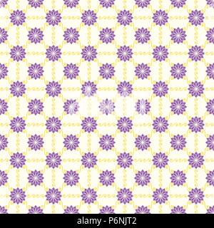 Fleurs de jasmin et de mauve ou de turbulence homogène en spirale sur fond pastel. Ou rétro vintage style de motif pour la conception classique ou doux Illustration de Vecteur