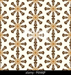 Les racines brunes ou design pattern forme tribal sur fond pastel. Vintage et classique pour les racines l'ancienne conception Illustration de Vecteur