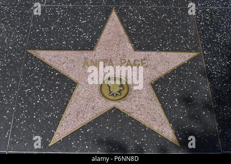 HOLLYWOOD, CA - le 29 juin : étoile sur le Hollywood Walk of Fame à Hollywood, Californie le 29 juin 2018. Banque D'Images