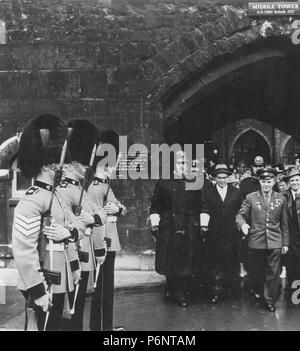 3068 pendant son séjour en Angleterre. Londres. La Tour. 1961. Banque D'Images