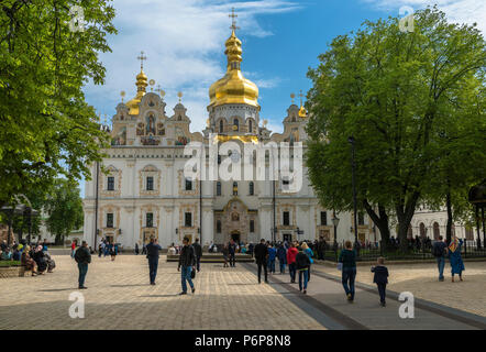 Cathédrale de la Dormition (Ouspensky sobor), Kiev. L'Ukraine. Banque D'Images