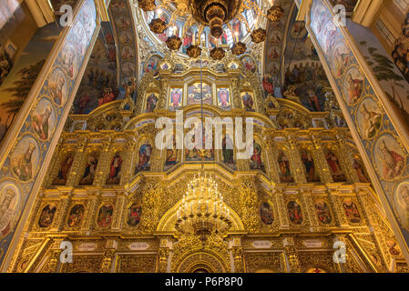 Cathédrale de la Dormition (Ouspensky sobor), Kiev. L'Ukraine. Banque D'Images