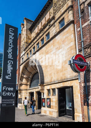 Whitechapel Gallery de Londres dans l'East End Whitechapel High Street. L'art gallery a ouvert ses portes en 1901. Banque D'Images