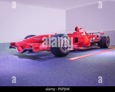 MARANELLO, ITALIE - 21 juillet 2017 : 2008 Ferrari F2008 dans le Musée Ferrari. Banque D'Images