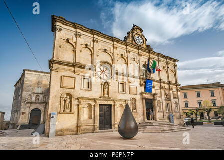 Museo Nazionale d'Arte Medievale au Palazzo Lanfranchi, à Matera, Basilicate, Italie Banque D'Images