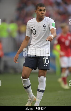 Moscou, Russie. 26 Juin, 2018. Kylian Mbappe (FRA) Coupe du Monde de la FIFA, Russie 2018 match du groupe C entre le Danemark 0-0 France au stade Luzhniki de Moscou, Russie, le 26 juin 2018. Credit : EXTRÊME-ORIENT PRESSE/AFLO/Alamy Live News Banque D'Images