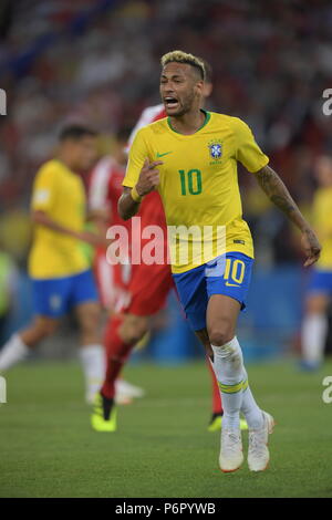 Moscou, Russie. 27 Juin, 2018. Neymar (BRA), Coupe du Monde de la FIFA, Russie 2018 Groupe E match entre la Serbie 0-2 Brésil au Stade du Spartak de Moscou, Russie, le 27 juin 2018. Credit : EXTRÊME-ORIENT PRESSE/AFLO/Alamy Live News Banque D'Images