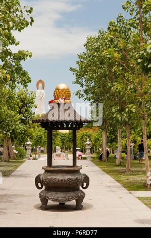 Le Bouddhisme Nanshan Zone culturelle de la Chine rend hommage à Patrimoine canadien sur le bouddhisme sur l'île de Hainan. Banque D'Images