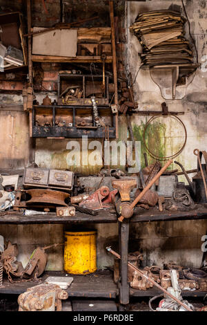 Machines de rouille Big Pit National Coal Museum Samatan Torfaen Gwent au Pays de Galles Banque D'Images