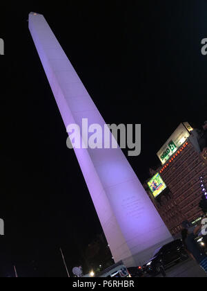 Obélisque de Buenos Aires, Argentine. Banque D'Images
