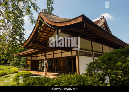 Shofuso la maison et le jardin japonais à Philadelphie PA Banque D'Images