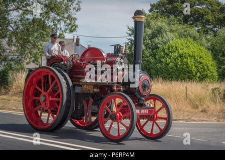 Aveling & Moteur à usage général 2394, 'MMichelle Louise' traction à vapeur à Acton Bridge dans Cheshire nord-ouest de l'Angleterre. Banque D'Images