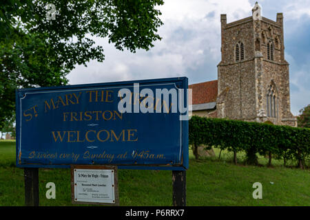 L'église Sainte Marie la Vierge, Iken, Suffolk, UK. Banque D'Images