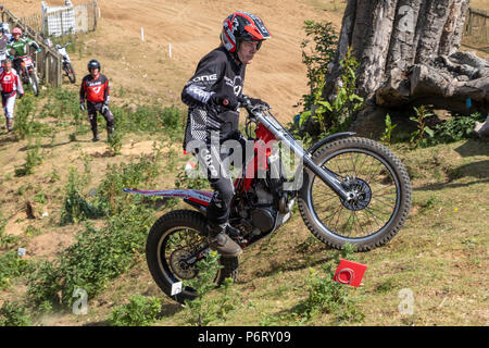 Moto-X Essais cliniques à Cadders événement Hill, Lyng, Norfolk, UK Banque D'Images