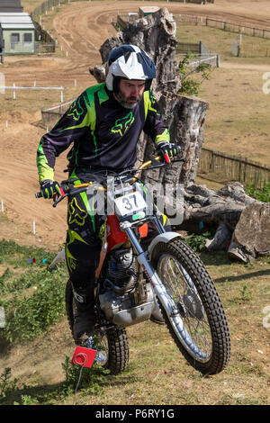 Moto-X Essais cliniques à Cadders événement Hill, Lyng, Norfolk, UK Banque D'Images