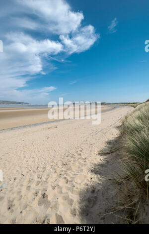 Morfa Conwy dunes de sable et de plage sur la côte nord du Pays de Galles UK Banque D'Images