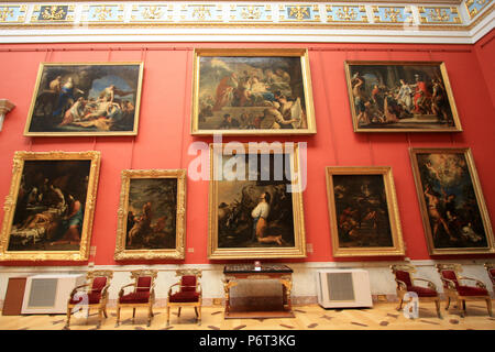 Peintures italiennes dans la petite lucarne ITALIENNE Prix du Musée de l'Ermitage à Saint-Pétersbourg, Russie Banque D'Images