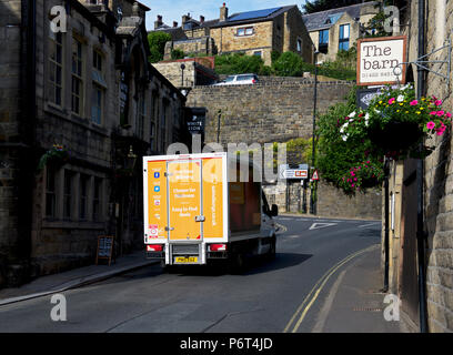 Sainsbury's delivery van dans Calderdale Hebden Bridge, West Yorkshire, England, UK Banque D'Images