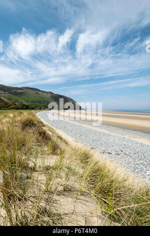 Morfa Conwy dunes de sable et de plage sur la côte nord du Pays de Galles UK Banque D'Images