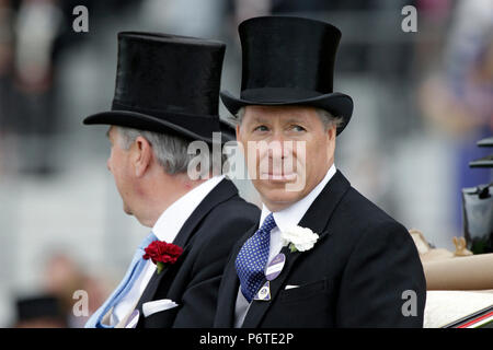 Royal Ascot, Portrait de David Armstrong-Jones, 2e comte de Snowdon Banque D'Images