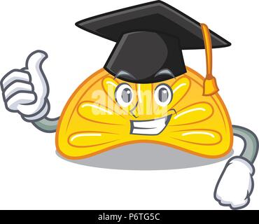 L'obtention du diplôme de la gelée d'orange candy dessin animé caractère Illustration de Vecteur