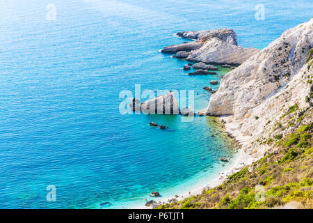 Littoral de la belle île de Céphalonie. Kefalonia, îles grecques, Grèce Banque D'Images