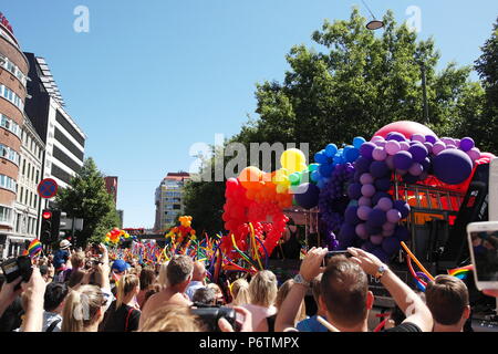 Célébration de la communauté gay à Oslo, Norvège. Banque D'Images