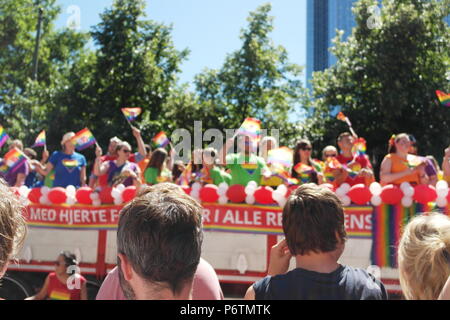 Célébration de la communauté gay à Oslo, Norvège. Banque D'Images