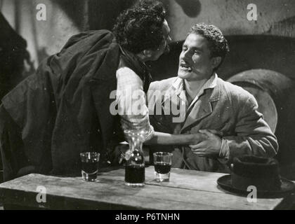 L'acteur italien Amedeo Nazzari dans le film La Cena delle Beffe, 1942 Banque D'Images