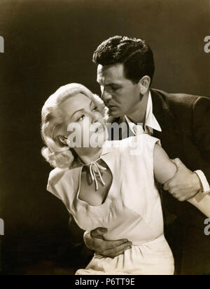 Lana Turner et acteurs John Garfield dans le film The Postman Always Rings Twice, 1946 Banque D'Images