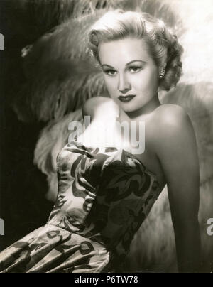 L'actrice américaine Virginia Mayo, 1940 Banque D'Images