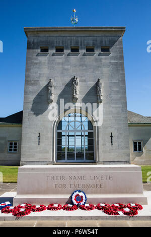 Englefield Green, Royaume-Uni. 2 juillet, 2018. Le Runnymede Air Forces Memorial, conçu par Sir Edward Maufe en pierre de Portland, le souvenir des hommes et femmes Banque D'Images