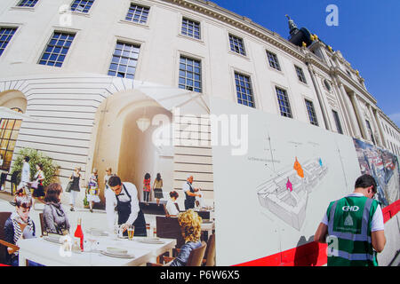 L'Hôtel-Dieu sera shelterThe ville de gastronomie, Lyon, France Banque D'Images