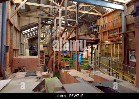 Le moulin,Geevor tin mine museum,Pendeen,West Penwith, Cornwall, Angleterre, Royaume-Uni, Banque D'Images