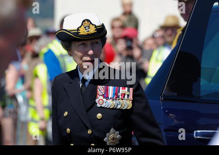 HRH Princess Ann, Llandudno, Journée des forces armées, Banque D'Images