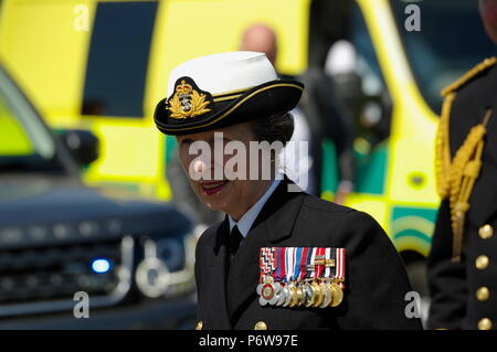 HRH Princess Ann, Llandudno, Journée des forces armées, Banque D'Images