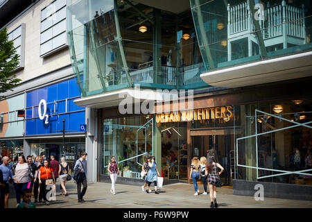 Manchester Arndale, entrée rue du Marché Banque D'Images