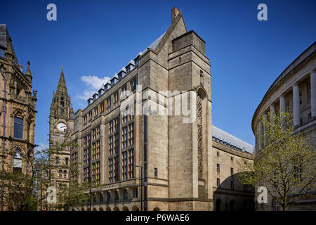 De style éclectique, catégorie II* énumérés Manchester Town Hall 1934 Extension, fournir des logements supplémentaires pour des services gouvernementaux locaux. La Place Saint Pierre Banque D'Images