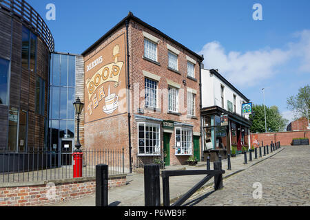 Musée des Pionniers de Rochdale considéré comme le berceau du mouvement coopératif moderne sur Toad Lane, Greater Manchester Banque D'Images