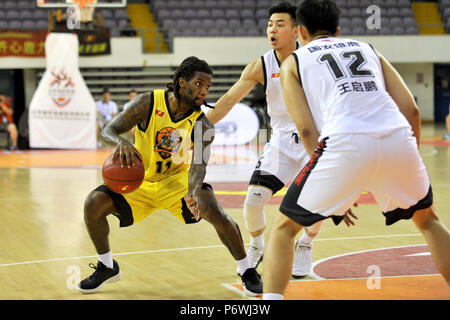 Beijing, Beijing, Chine. 3 juillet, 2018. Beijing, Chine-l'équipe de Hebei Beijing 102-98 à l'encontre de la Ligue nationale de basket-ball 2018 à Beijing, Chine. Crédit : SIPA Asie/ZUMA/Alamy Fil Live News Banque D'Images