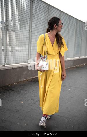 Paris, Frankreich. 1er juillet 2018. Anastasia posant dehors du défilé Vetements pendant la Haute Couture Fashion Week à Paris - 1 juillet 2018 - Crédit : Manhattan Piste ***pour un usage éditorial uniquement*** | Verwendung weltweit/dpa/Alamy Live News Banque D'Images