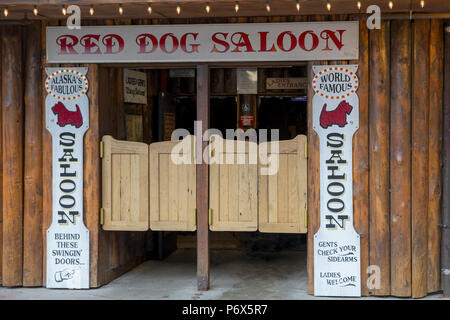 Red Dog Saloon, Juneau, Alaska, USA, le lundi 21 mai 2018. Banque D'Images