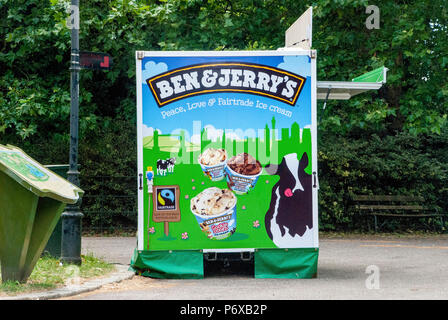 Ben & Jerry's ice cream stand. Banque D'Images