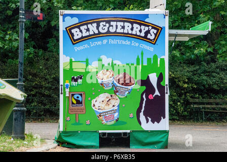 Ben & Jerry's ice cream stand. Banque D'Images