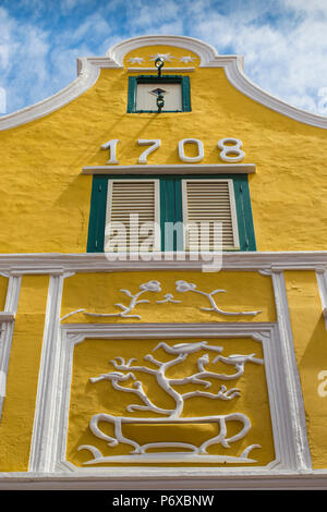 Willemstad, Curaçao, Punda, le Penha - un ancien bâtiment construit en 1708 Merchants House, situé le long du front de mer de Punda Handelskade Banque D'Images