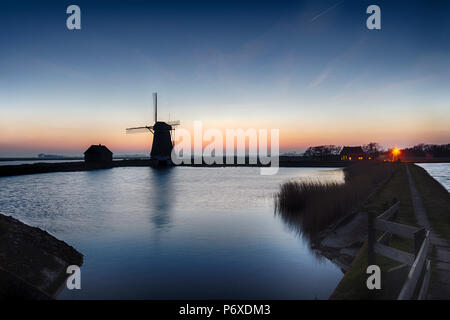 Moulin à vent), Texel, Pays-Bas Banque D'Images